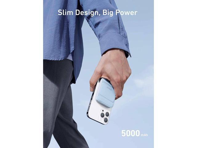 Anker 622 Magnetic Battery (MagGo) Upgraded Version, 5,000mAh Foldable Magnetic Wireless Portable Charger and USB-C (On The Side), Only for iPhone...