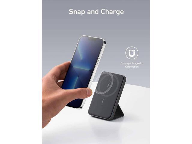 Anker 622 Magnetic Battery (MagGo) Upgraded Version, 5,000mAh Foldable Magnetic Wireless Portable Charger and USB-C (On The Side), Only for iPhone...