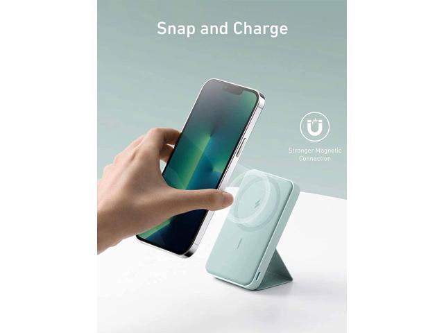 Anker 622 Magnetic Battery (MagGo) Upgraded Version, 5,000mAh Foldable Magnetic Wireless Portable Charger and USB-C (On The Side), Only for iPhone...