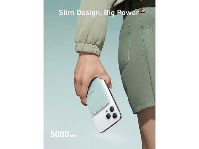 Anker 622 Magnetic Battery (MagGo) Upgraded Version, 5,000mAh Foldable Magnetic Wireless Portable Charger and USB-C (On The Side), Only for iPhone...