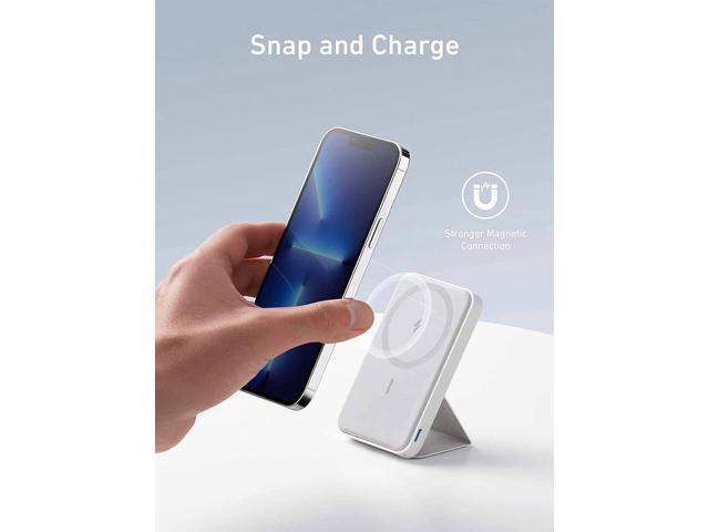 Anker 622 Magnetic Battery (MagGo) Upgraded Version, 5,000mAh Foldable Magnetic Wireless Portable Charger and USB-C (On The Side), Only for iPhone...