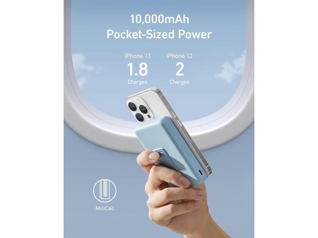 Anker 633 Magnetic Battery (MagGo), 10,000mAh Foldable Magnetic Wireless Portable Charger, 20W USB-C Power Delivery for iPhone 14/14 Pro / 14 Pro...