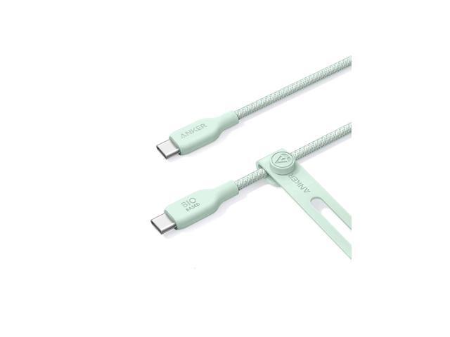 Anker USB C to USB C Cable (240W, 3 ft), Bio-Braided USB C Charger Cable, Fast Charge for iPhone 15/15 Pro, MacBook Pro 2020, iPad Pro 2020, iPad.