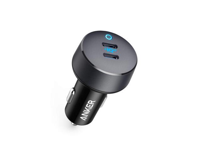 Anker USB C Car Charger, 40W 2-Port PowerIQ 3.0 Type C Car Adapter, PowerDrive III Duo with Power Delivery for iPhone12/12 Pro 11/11 Pro/11 Pro.