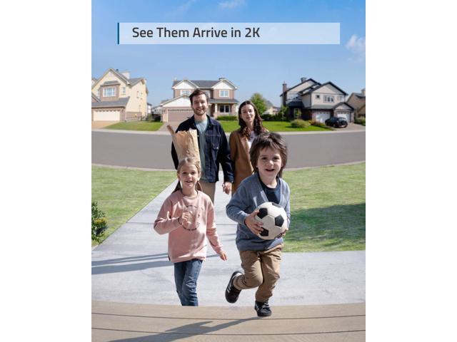 eufy Security, Wireless Video Doorbell (Battery-Powered) with 2K HD, No Monthly Fee, On-Device AI for Human Detection, 2-Way Audio, Simple...