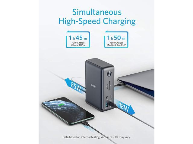 Anker Docking Station, PowerExpand 13-in-1 USB-C Dock for USB-C Laptops, 85W Charging for Laptop, 18W Charging for Phone, 4K HDMI, 1Gbps Ethernet,...