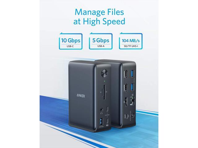 Anker Docking Station, PowerExpand 13-in-1 USB-C Dock for USB-C Laptops, 85W Charging for Laptop, 18W Charging for Phone, 4K HDMI, 1Gbps Ethernet,...