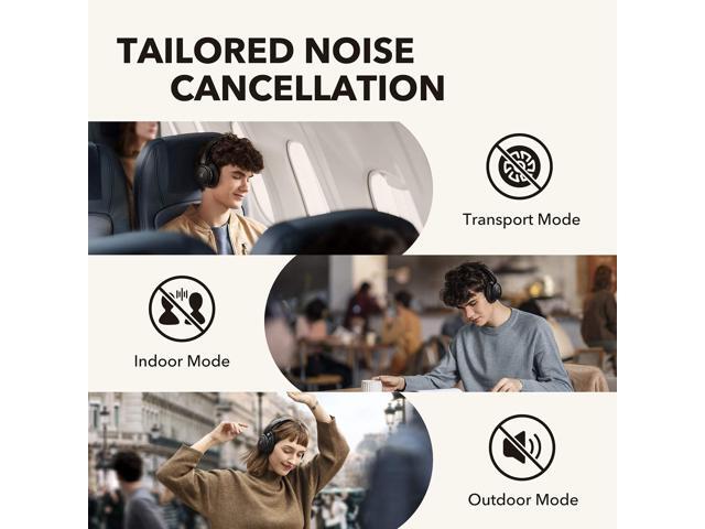soundcore by Anker Q30 Hybrid Active Noise Cancelling Headphones Multiple Modes Hi-Res Sound 40H Playtime Clear Calls Fast Charge Soft...