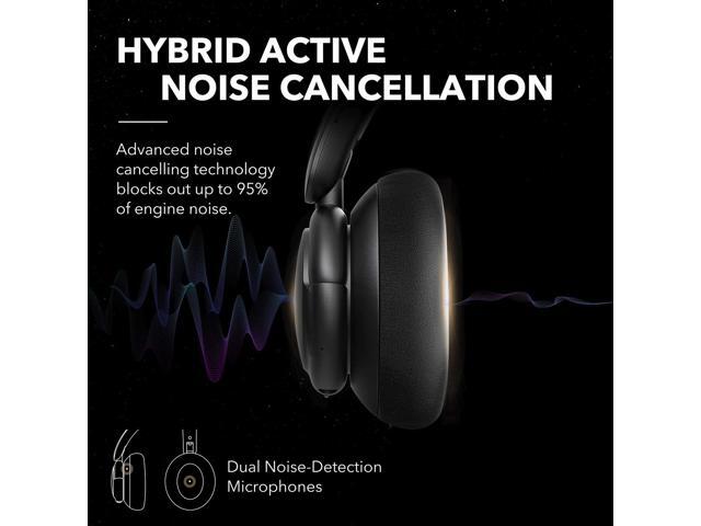 soundcore by Anker Q30 Hybrid Active Noise Cancelling Headphones Multiple Modes Hi-Res Sound 40H Playtime Clear Calls Fast Charge Soft...