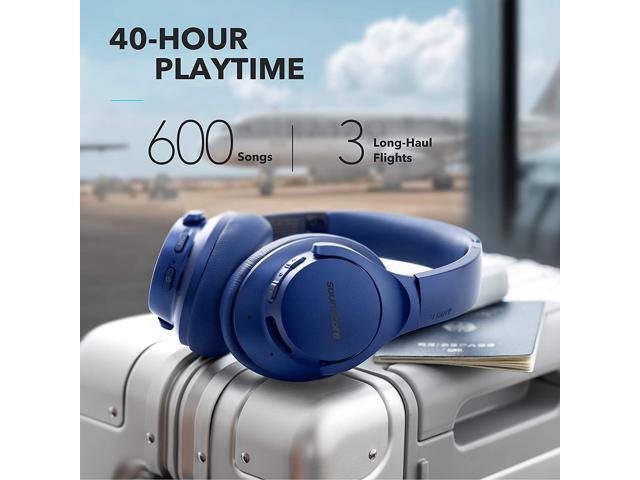 Soundcore Anker Life Q20 Noise Cancelling Headphones over-ear Bluetooth 60H Playtime Hi-Res Audio Deep Bass Memory Foam (Travel/Office) - image 6