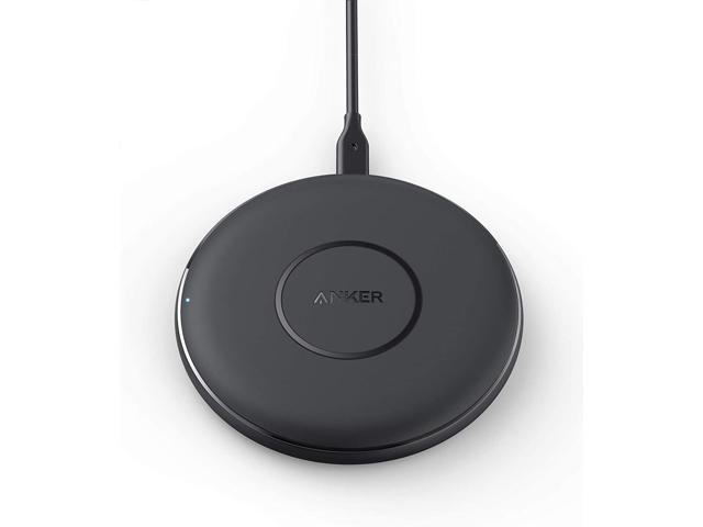Anker 10W Max Wireless Charger, PowerWave Pad Upgraded, Qi-Certified Wireless Charging 7.5W for iPhone 11/Xs Max XR XS X 8/8 Plus, 10W for Galaxy.