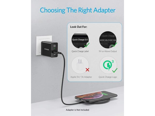 Anker 10W Max Wireless Charger, PowerWave Pad Upgraded, Qi-Certified Wireless Charging 7.5W for iPhone 11/Xs Max XR XS X 8/8 Plus, 10W for Galaxy...