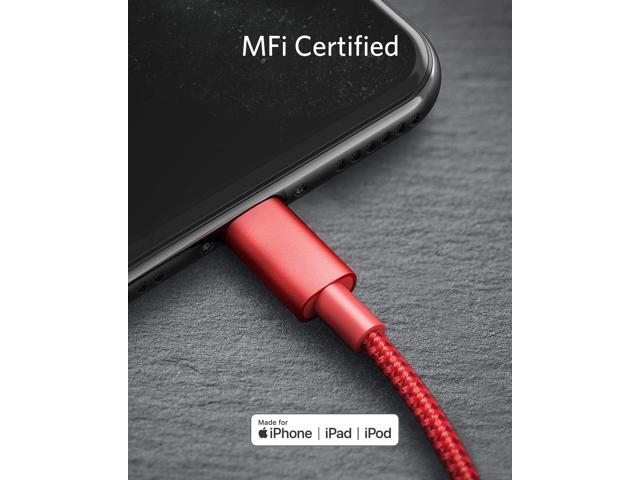 Anker iPhone 12 Charger Cable, New Nylon USB-C to Lightning Charging Cord for [6 ft MFi Certified] for iPhone 12/11 Pro/X/XS/XR / 8 Plus/iPad 8,...