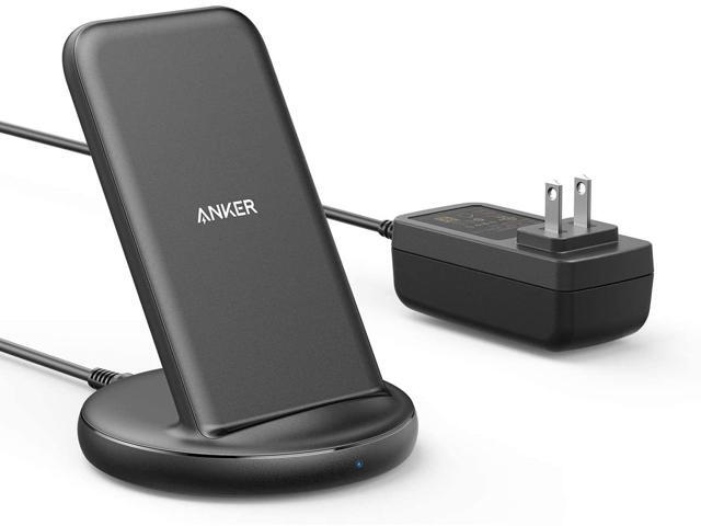 Anker Wireless Charger with Power Adapter, PowerWave II Stand, Qi-Certified 15W Max Fast Wireless Charging Stand for iPhone SE, 11, 11 Pro, Xs, Xs.