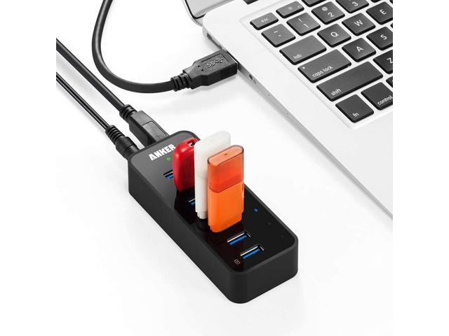 Anker 7-Port USB 3.0 Data Hub with 36W Power Adapter and BC 1.2 Charging Port for iPhone 7/6s Plus, iPad Air 2, Galaxy S Series, Note Series, Mac,...