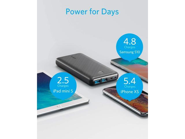 Anker PowerCore Essential 20000 Portable Charger, 20000 mAh Power Bank with PowerIQ Technology and USB-C Input, High-Capacity External Battery...