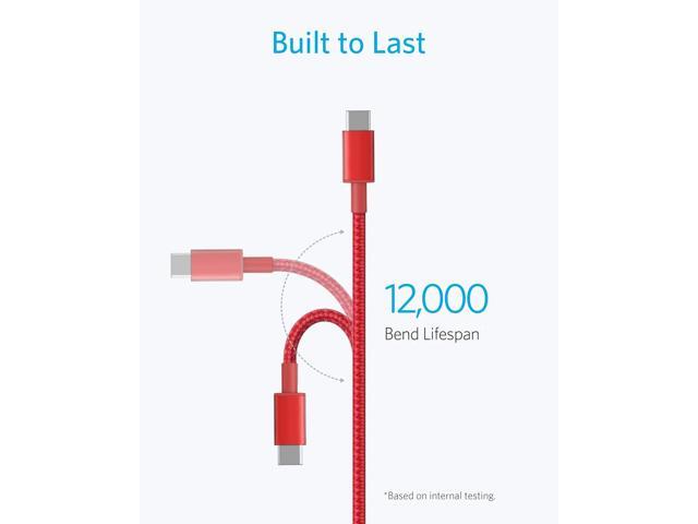 USB C Cable, Anker 2 Pack New Nylon USB C to USB C Cable (6ft 60W), PD Type C Charging Cable for MacBook Pro 2020, iPad Pro, iPad Air 4, Galaxy...