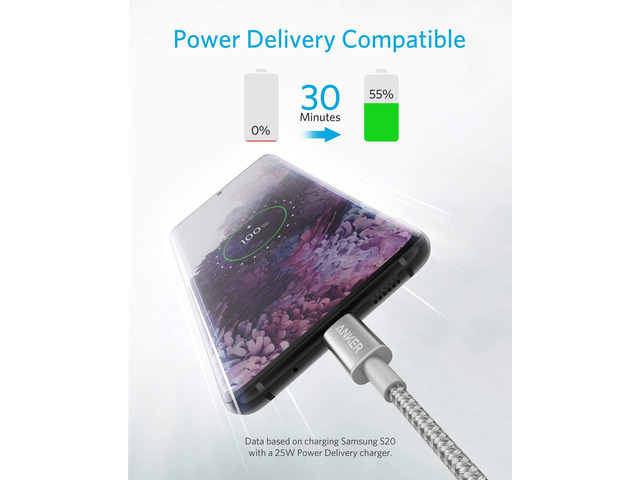 USB C Cable, Anker 2 Pack New Nylon USB C to USB C Cable (6ft 60W), PD Type C Charging Cable for MacBook Pro 2020, iPad Pro, iPad Air 4, Galaxy...