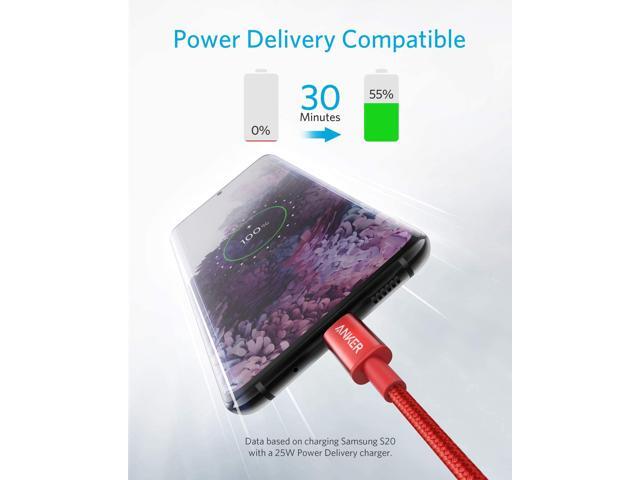 USB C Cable, Anker 2 Pack New Nylon USB C to USB C Cable (6ft 60W), PD Type C Charging Cable for MacBook Pro 2020, iPad Pro, iPad Air 4, Galaxy...