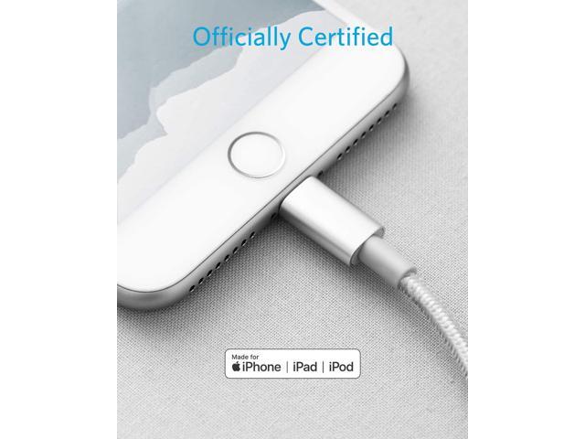 Anker iPhone 12 Charger Cable, New Nylon USB-C to Lightning Charging Cord for [6 ft MFi Certified] for iPhone 12/11 Pro/X/XS/XR / 8 Plus/iPad 8,...