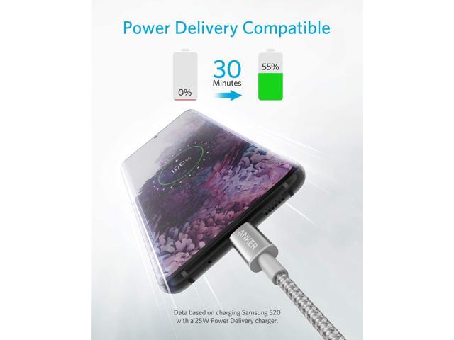 USB C Cable, Anker 2 Pack New Nylon USB C to USB C Cable (3.3ft 60W), PD Type C Charging Cable for MacBook Pro 2020, iPad Pro, iPad Air 4, Galaxy...