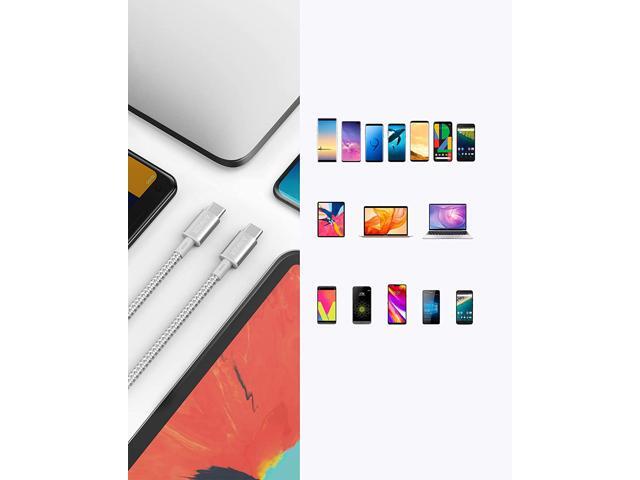 Anker USB C Cable 100W 10ft, New Nylon USB C to USB C Cable 2.0, Type C Charging Cable Fast Charge for MacBook Pro 2020, iPad Pro 2020, iPad Air 4,...