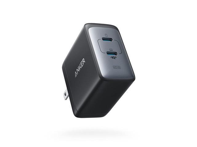 Anker USB C Charger, PowerPort III 65W 2-Port PPS Fast Charger Adapter, Foldable Compact Charger for MacBook Pro/Air, iPad Pro, Galaxy S20/S10,.