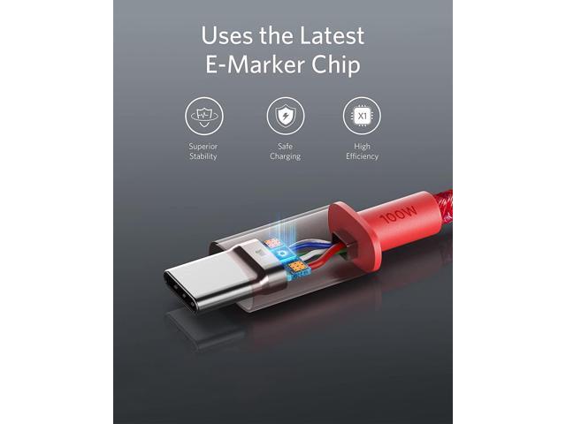 Anker 333 USB C to USB C Cable (6ft 100W, 2-Pack), USB 2.0 Type C Charging Cable Fast Charge for MacBook Pro 2020, iPad Pro 2020, iPad Air 4,...