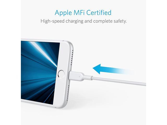Anker iPhone Charger Cable, Powerline II Lightning Cable (10ft), Durable Cable, MFi Certified for iPhone X / 8/8 Plus /7/7 Plus / 6/6 Plus / 5s...