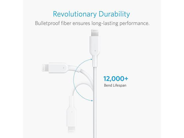 Anker iPhone Charger Cable, Powerline II Lightning Cable (10ft), Durable Cable, MFi Certified for iPhone X / 8/8 Plus /7/7 Plus / 6/6 Plus / 5s...