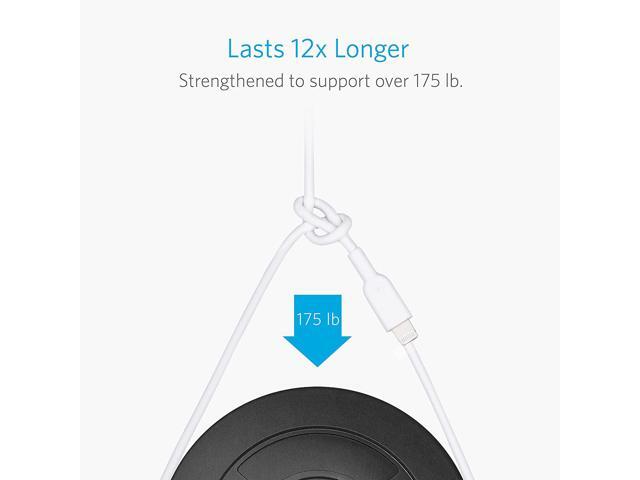 Anker iPhone Charger Cable, Powerline II Lightning Cable (10ft), Durable Cable, MFi Certified for iPhone X / 8/8 Plus /7/7 Plus / 6/6 Plus / 5s...