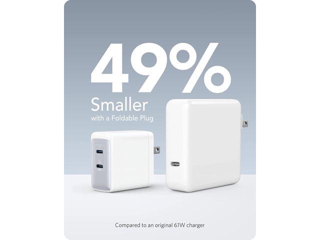 Anker USB C Charger, PowerPort III 65W 2-Port PPS Fast Charger Adapter, Foldable Compact Charger for MacBook Pro/Air, iPad Pro, Galaxy S20/S10,...