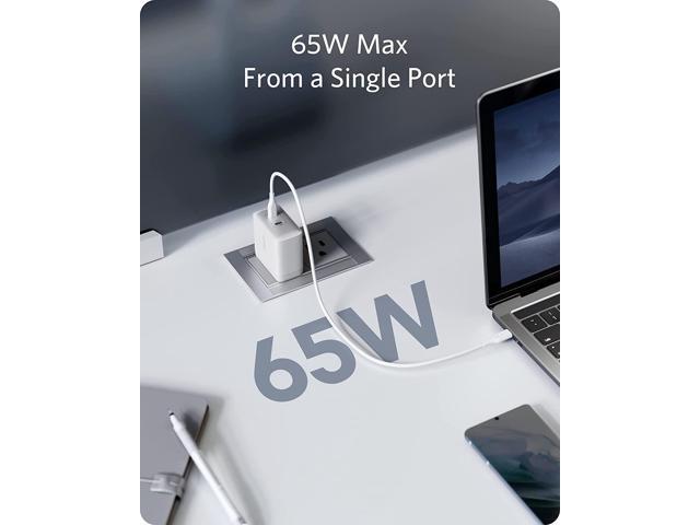 Anker USB C Charger, PowerPort III 65W 2-Port PPS Fast Charger Adapter, Foldable Compact Charger for MacBook Pro/Air, iPad Pro, Galaxy S20/S10,...