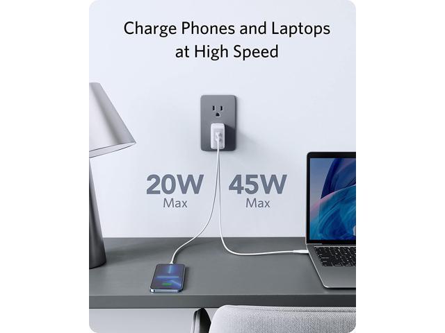 Anker USB C Charger, PowerPort III 65W 2-Port PPS Fast Charger Adapter, Foldable Compact Charger for MacBook Pro/Air, iPad Pro, Galaxy S20/S10,...