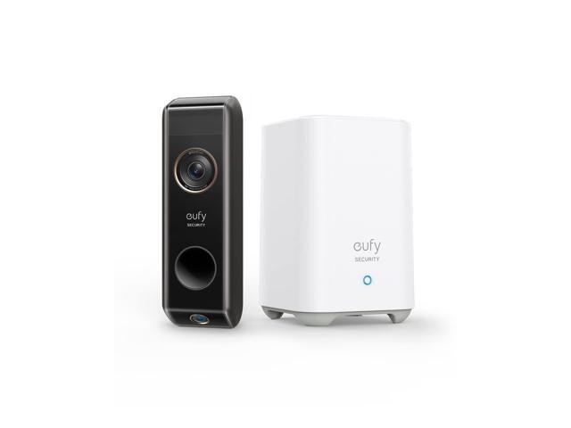 eufy Security Video Doorbell Dual Camera (Battery-Powered) with HomeBase, Wireless Doorbell Camera, Dual Motion and Package Detection, 2K HD,...