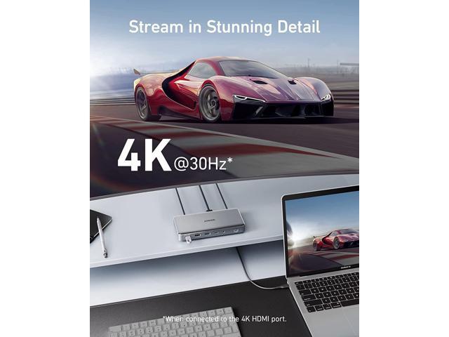 Anker Triple Display Docking Station for M1 MacBooks, 563 USB C Docking Station (10-in-1), with Dual HDMI Ports and DisplayPort, 100W Charging for...