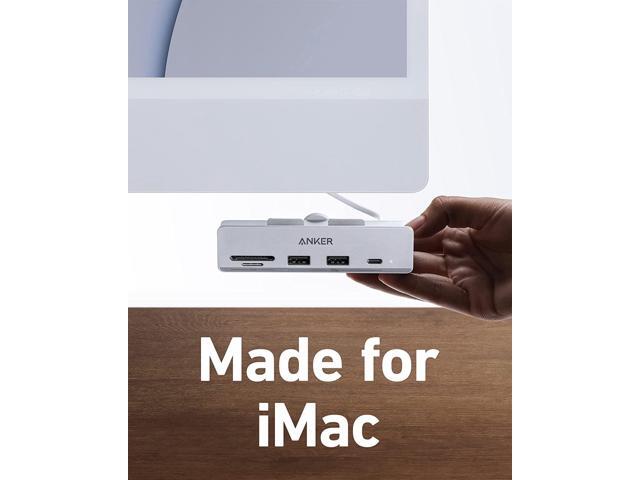 Anker 535 USB C Hub (5-in-1, for iMac), with 2 USB-A 10 Gbps Data Ports, USB-C 10 Gbps Port, SD and microSD Card Reader
