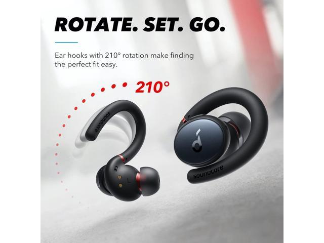 Soundcore by Anker, Soundcore Sport X10 True Wireless Bluetooth 5.2 Workout Headphones, Rotatable Ear Hooks, Deep Bass, IPX7 Waterproof,...