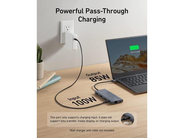 Anker 565 11-in-1 USB C Hub, 10 Gbps USB-C and USB-A Data Ports, 4K HDMI and DisplayPort, 100W Power Delivery, 2 USB 2.0 Data Ports, Ethernet, AUX,...