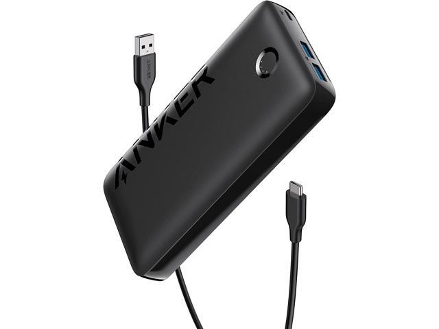 Anker 335 Power Bank (PowerCore 20K), 20W Portable Charger with USB-C Fast Charging, 20000mAh, Works for iPhone 13/12 Series, Samsung, iPad Pro.