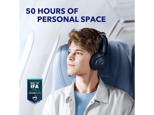 soundcore by Anker Space Q45 Adaptive Noise Cancelling Headphones, Reduce Noise by Up to 98%, Ultra Long 50H Playtime, App Control, Hi-Res Sound...