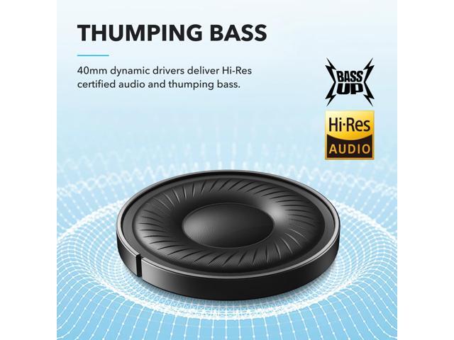 Soundcore - by Anker Q20i Over-Ear Headphones with Active Noise Cancelling, Deep Bass, and 40-Hour Playtime - Blue - image 3