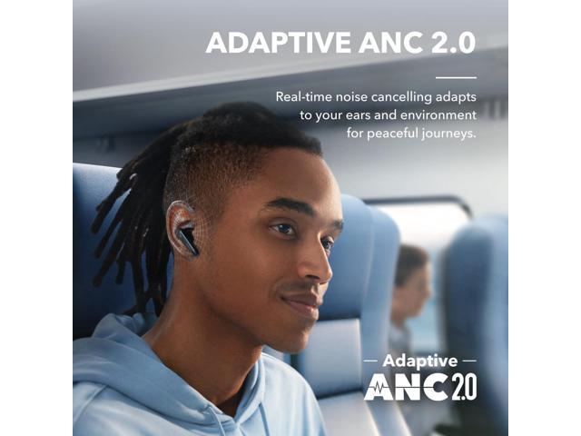 soundcore by Anker Liberty 4 NC Wireless Noise Cancelling Earbuds, 98.5% Noise Reduction, Adaptive Noise Cancelling to Ears and Environment, Hi-Res...