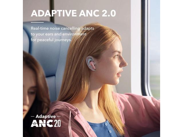 soundcore by Anker Liberty 4 NC Wireless Noise Cancelling Earbuds, 98.5% Noise Reduction, Adaptive Noise Cancelling to Ears and Environment, Hi-Res...
