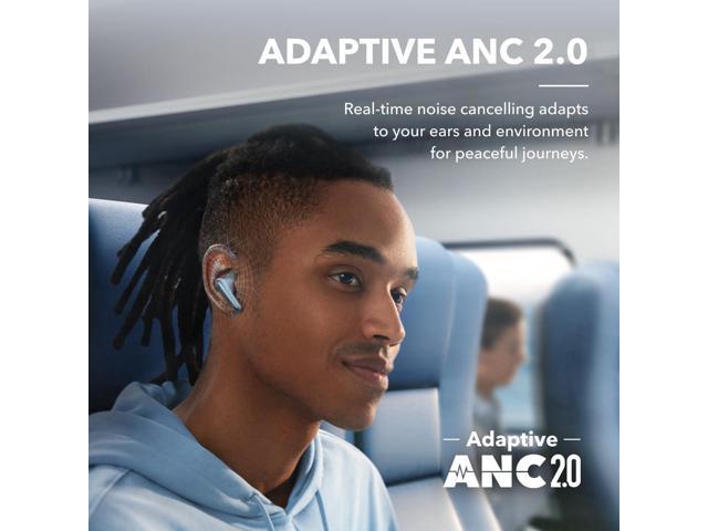 soundcore by Anker Liberty 4 NC Wireless Noise Cancelling Earbuds, 98.5% Noise Reduction, Adaptive Noise Cancelling to Ears and Environment, Hi-Res...