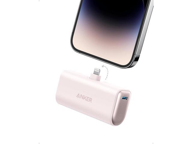 Anker Nano Power Bank with Built-in Lightning Connector, Portable Charger 5,000mAh MFi Certified 12W, Compatible with iPhone 14/14 Pro / 14 Plus /...