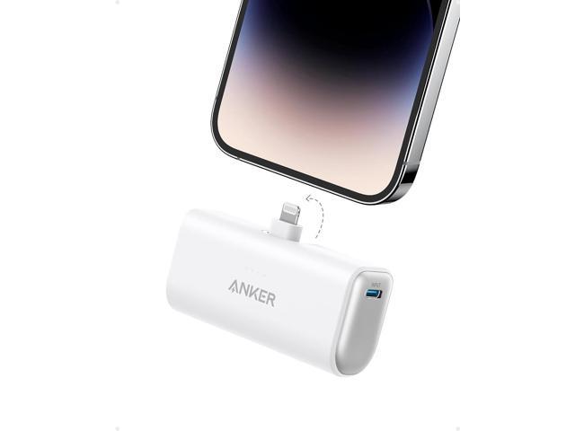 Anker Nano Power Bank with Built-in Lightning Connector, Portable Charger 5,000mAh MFi Certified 12W, Compatible with iPhone 14/14 Pro / 14 Plus /...