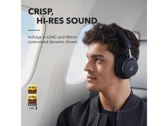 Soundcore - by Anker Space One True Wireless Noise Cancelling Over-the-Ear Headphones - Black - image 4