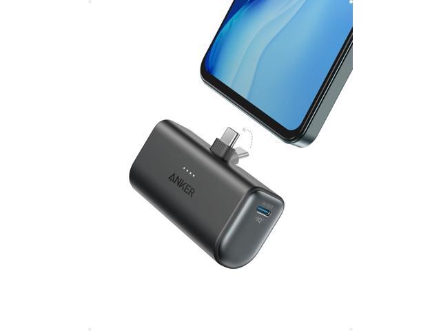Anker Nano Power Bank with Built-in Foldable USB-C Connector, 5,000mAh Portable Charger 22.5W, for iPhone 15/15 Plus/15 Pro/15 Pro Max, Samsung...