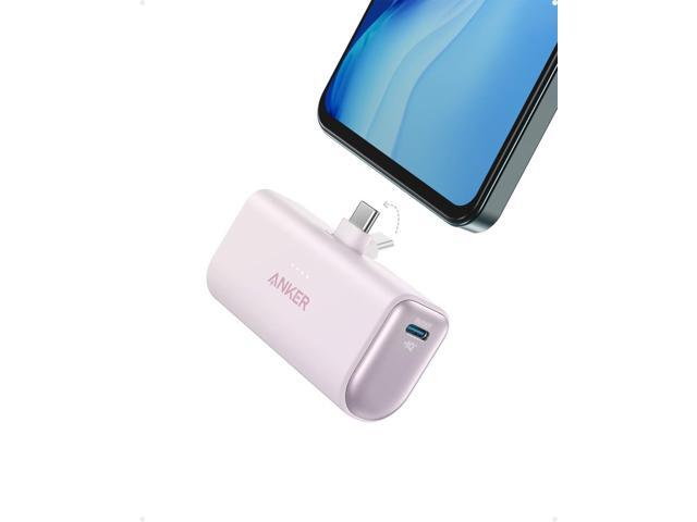 Anker Nano Power Bank with Built-in Foldable USB-C Connector, 5,000mAh Portable Charger 22.5W, for iPhone 15/15 Plus/15 Pro/15 Pro Max, Samsung...